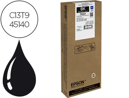 CARTOUCHE EPSON JET D'ENCRE T945 WORKFORCE PRO WF C5210DW/C5290DW/C5710DWF/C5790DWF COULEUR NOIR 5000P