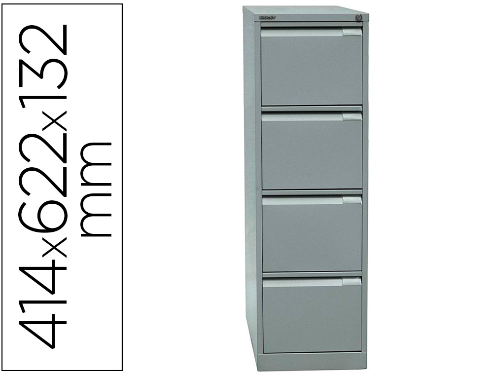 CLASSEUR EOL 4 TIROIRS POUR DOSSIER SUSPENDU              414X622X132MM COLORIS GRIS    ANTRACITHE