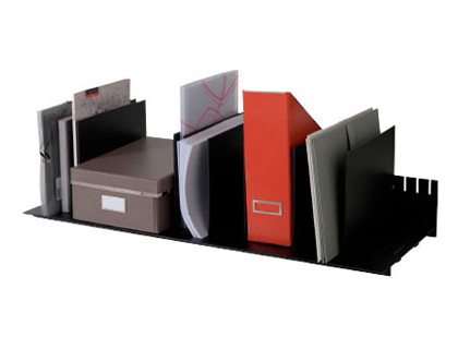 TRIEUR PAPERFLOW 10 SPARATEURS AMOVIBLES 210X275X1010MM COLORIS NOIR