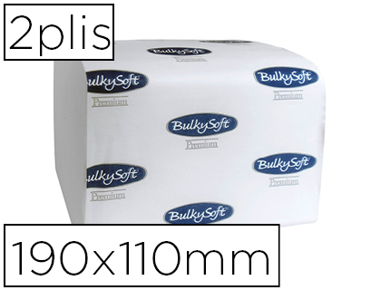 PAPIER HYGIENIQUE   PURE OUATE BLANCHE COLABEL 2 PLIS FEUILLE 190X110MM 36 PAQUETS 250 UNITS