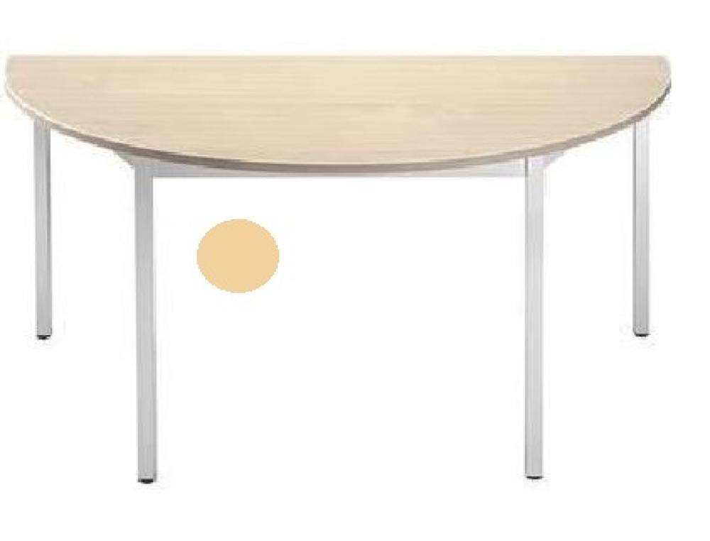 TABLE 1/2 ROND 140 HE.P.ALU TABLE MODULAIRE 4 PIEDS CARRS OU RONDS L 140 - HTRE