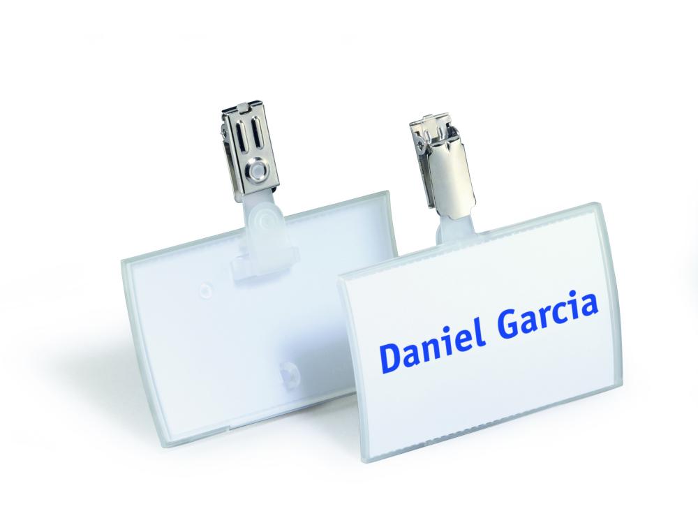 BADGE CLICKF. CLIP 54X90 B/25 BOITE DE 25 PORTE-BADGE CLICK FOLD AVEC CLIP DURABLE