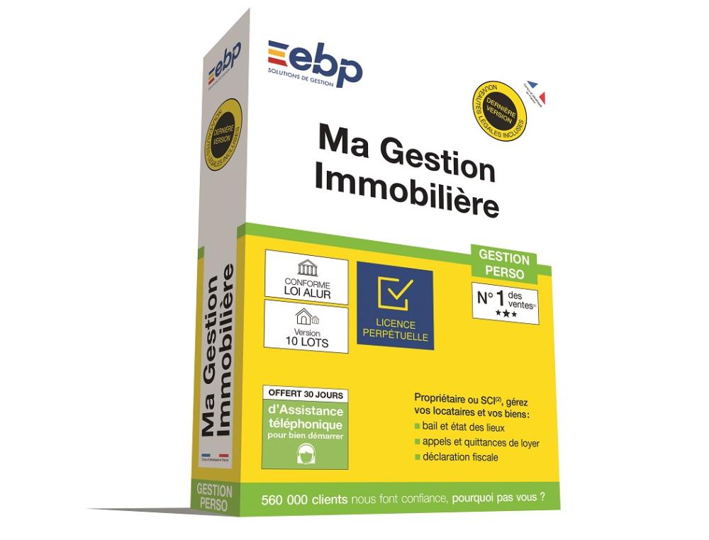 EBP MA GESTION IMMO V.10 LOTS LOGICIEL EBP MA GESTION IMMOBILIERE 2018 VERSION 10 LOTS